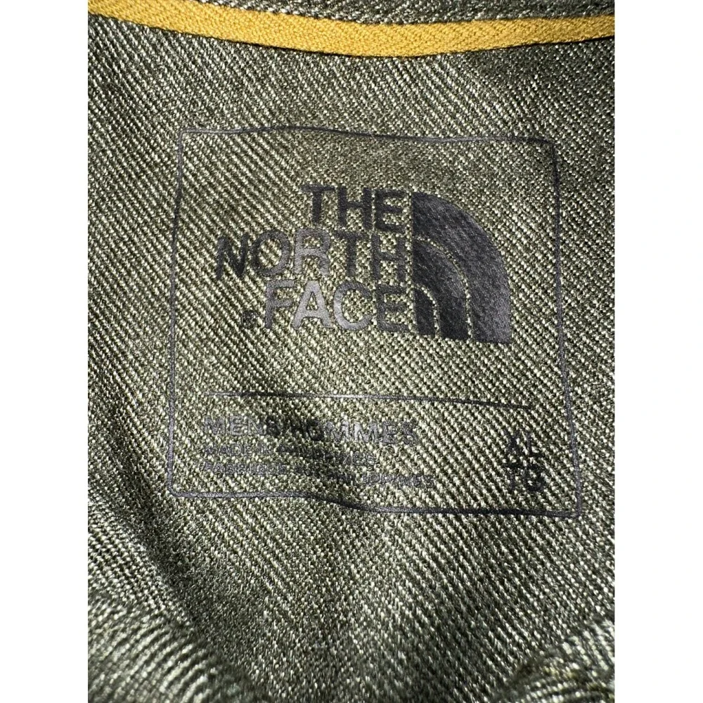 The North Face Green Flannel Long‎ Sleeve Button Down Shirt Mens X-Large Hiking